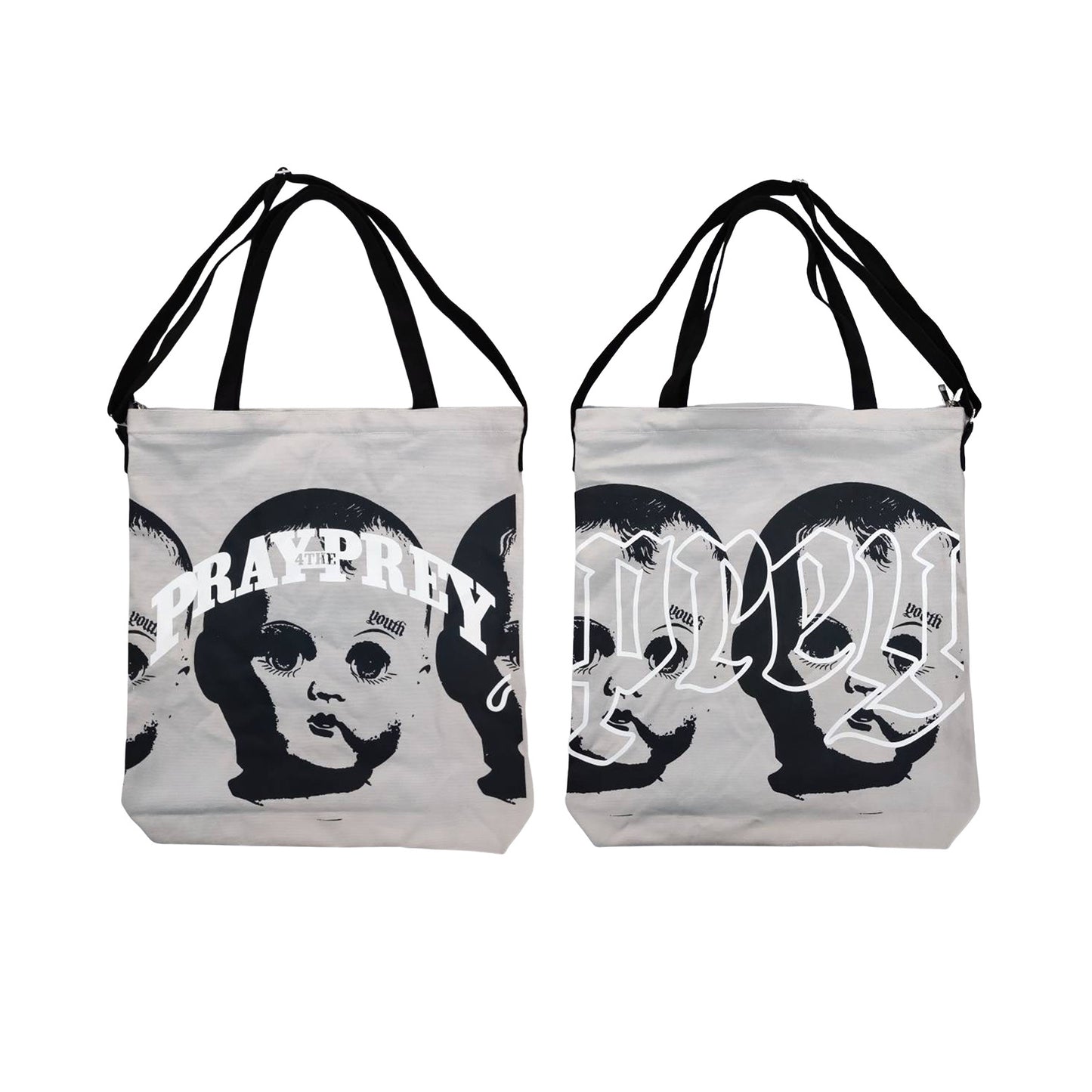DOLLFACE OVERSIZED TOTES (GREY)