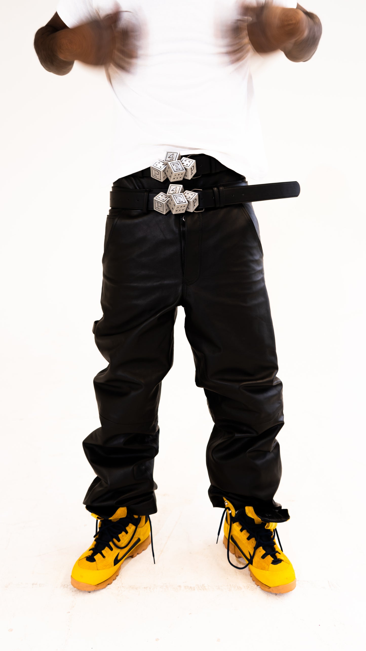 FORTUNE FAVORS THE PREY LEATHER BELT