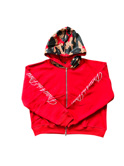 CAMO CONTRAST ZIP-UP