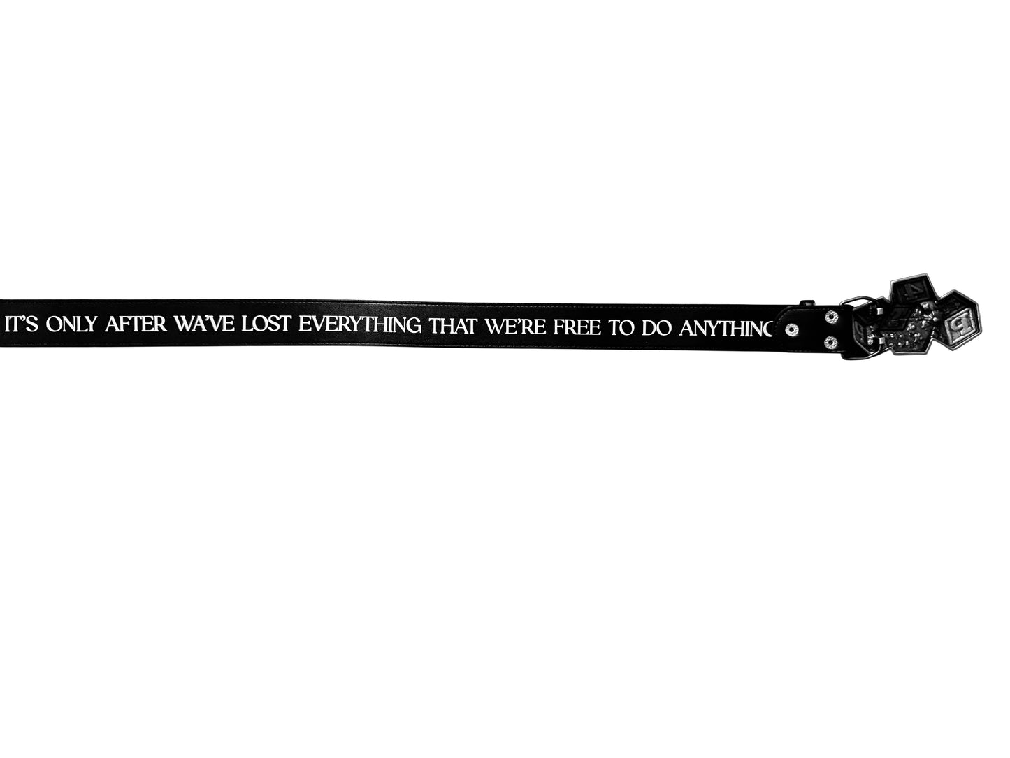 FORTUNE FAVORS THE PREY LEATHER BELT