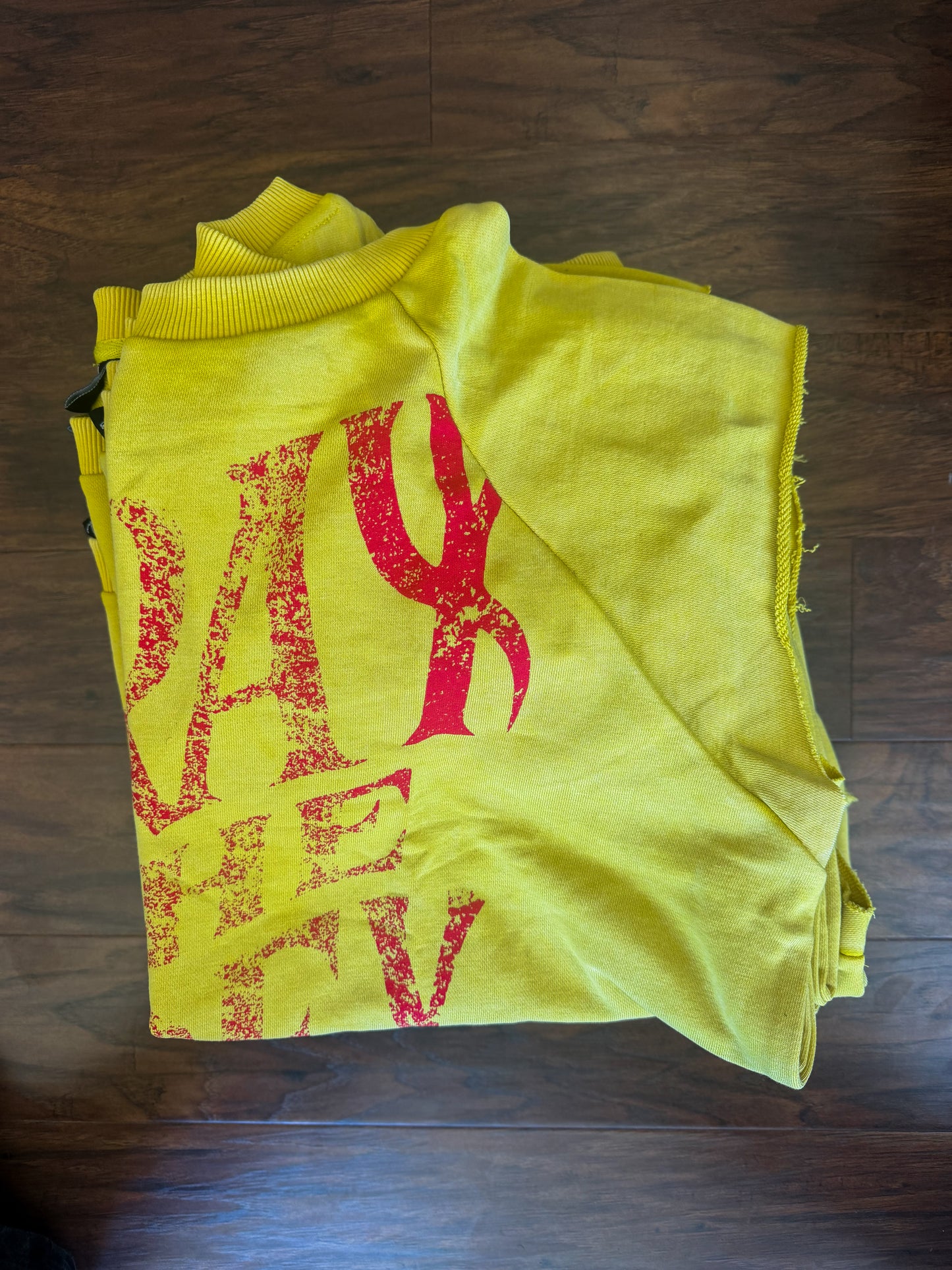 FRENCH TERRY CUT-OFFS (GOLD)